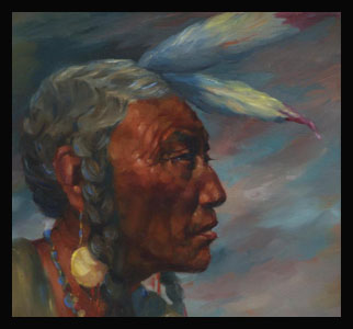 Color Native American Painting